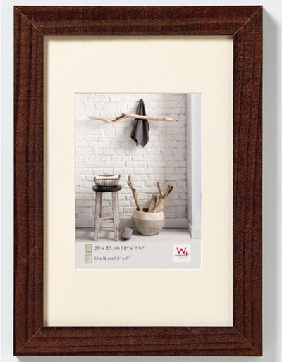 Casa Walther - cornice in legno - misura foto 40x50 cm - noce