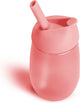 Bicchiere di cannuccia Munchkin - bicchiere antigoccia - pulizia semplice - facile da pulire - lavabile in lavastoviglie - bicchiere per neonati e bambini - 296 ml - rosa