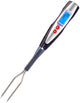 Forchetta per arrostire e grigliare Westmark con termometro, con schermo LED e torcia, lunghezza: 38,5 cm, acciaio inossidabile plastica silicone, argento nero rosso, 15042280