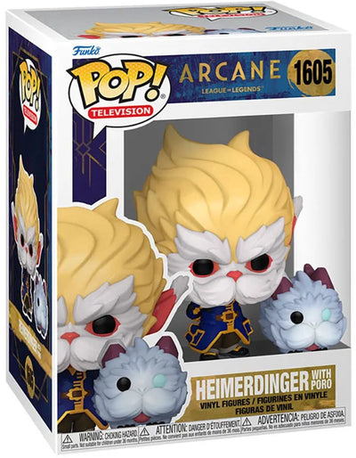 ¡Funko pop! Heimerdinger arcano con poro - televisión #1605