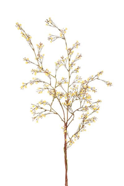Ramo artificiale Roberts Collection Baby's Breath giallo 110 cm