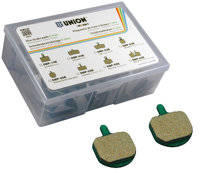 Union schijfremblokset dbp-26e organisch kevlar (25pr)