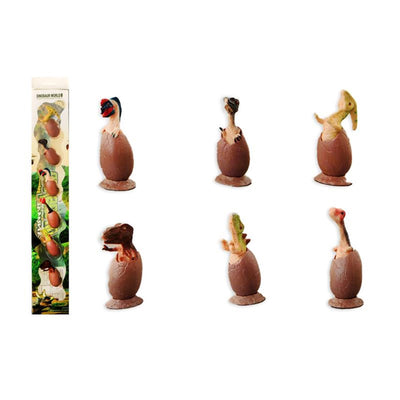 Dino nell'uovo 6 cm set da 6 pezzi