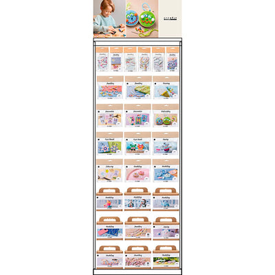 Expositor de suelo de la empresa Creativ, desmontado, precios héroe para niños, alto: 1580 mm, largo: 600 mm, ancho: 400 mm, 198 unidades. 1 pieza