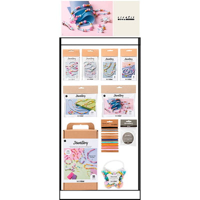 Empresa Creativ expositor de mesa grande, categoría, joyería, infantil, 58 unidades. 1 pieza