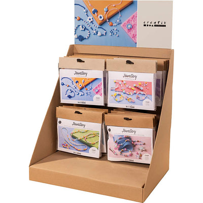 Piccolo espositore da banco dell'azienda Creativ, categoria gioielli, bambini, 38 unità. 1 pezzo