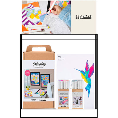 Piccolo espositore da banco Creative Company, categoria, colori, adulto, 44 ​​unità. 1 pezzo