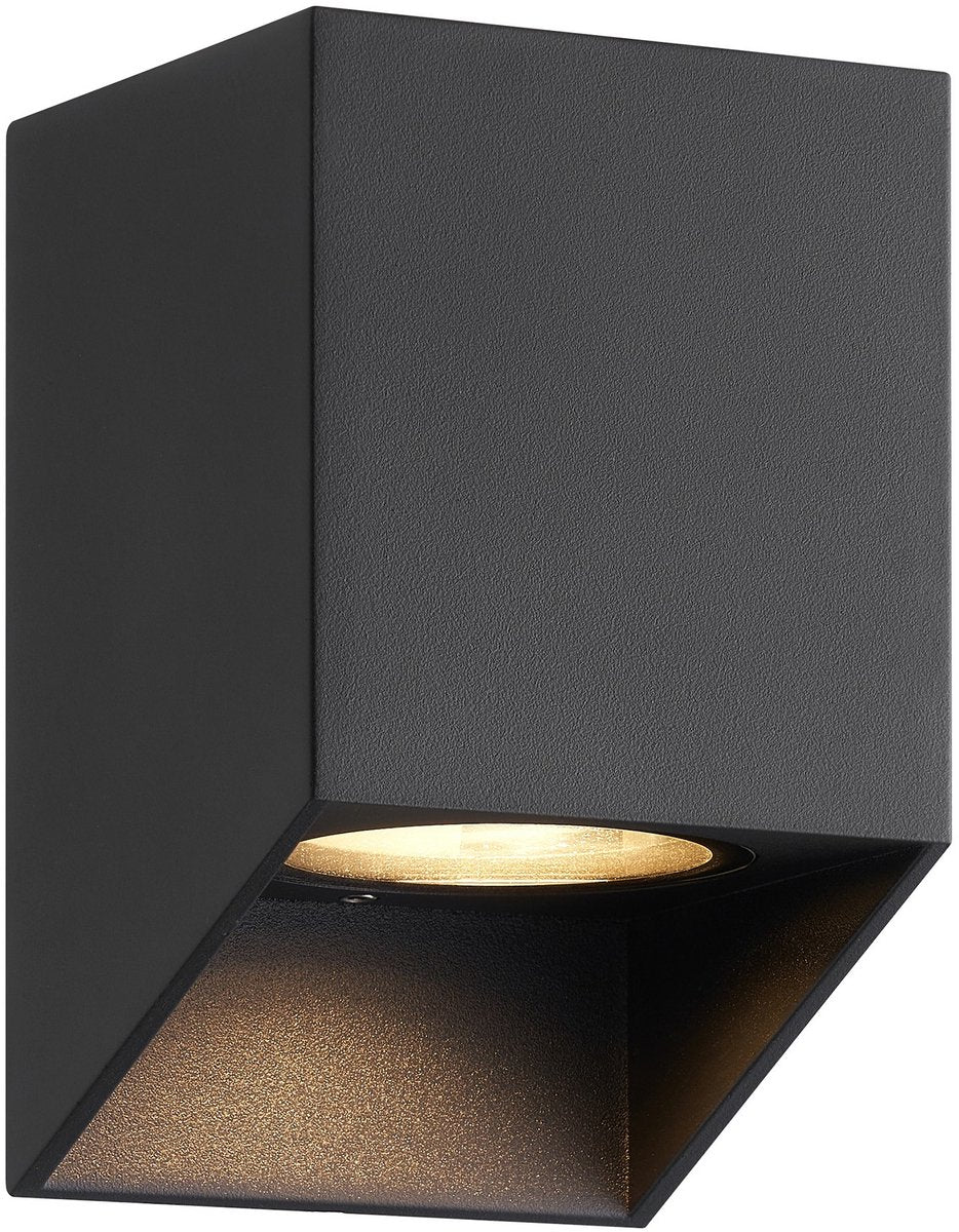 Nordlux -lampada da esterno-nico quadrato 12 -lampada da parete-nera