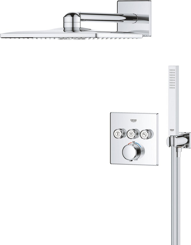 Sistema de ducha empotrado Grohe precision smartcontrol - cuadrado - cromo