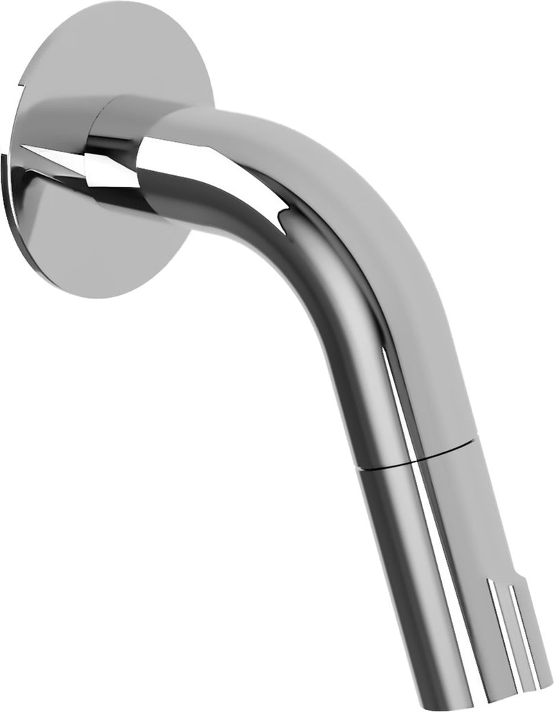 Rubinetto WC Plieger napoli a parete con bocca di comando 10,5 cm cromo