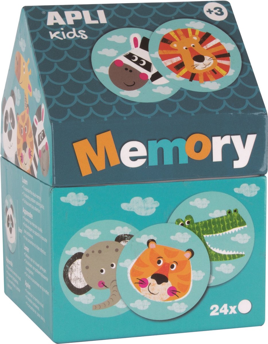 Apli kids apli - safari memory 24 pezzi