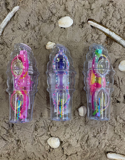Bling2o occhialini da nuoto per bambini - bastoncini di folletto - occhialini da sub - antiappannamento - protezione UV - rosa