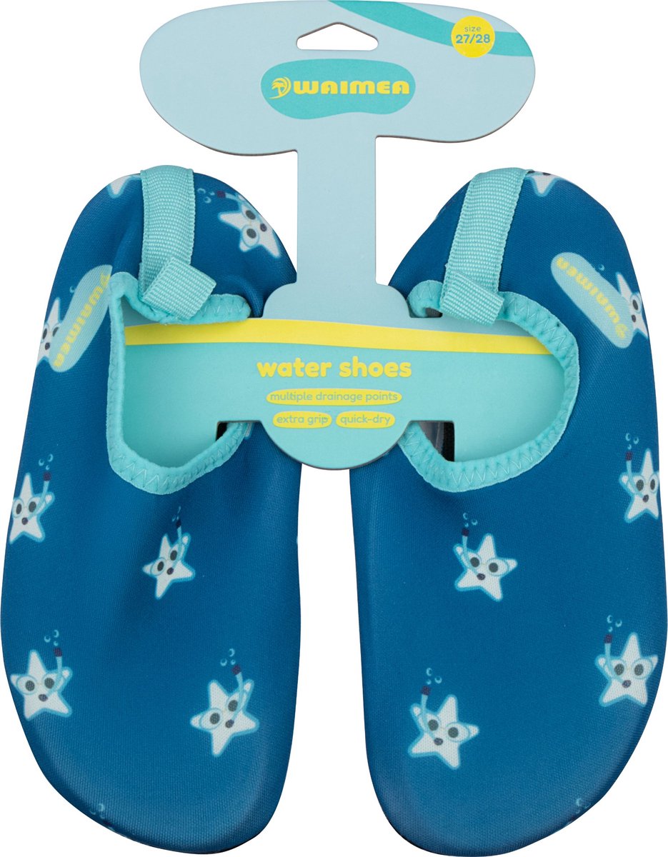 Waimea waterschoen - kinderen - antislip - extra grip - blauw - maat 27 28