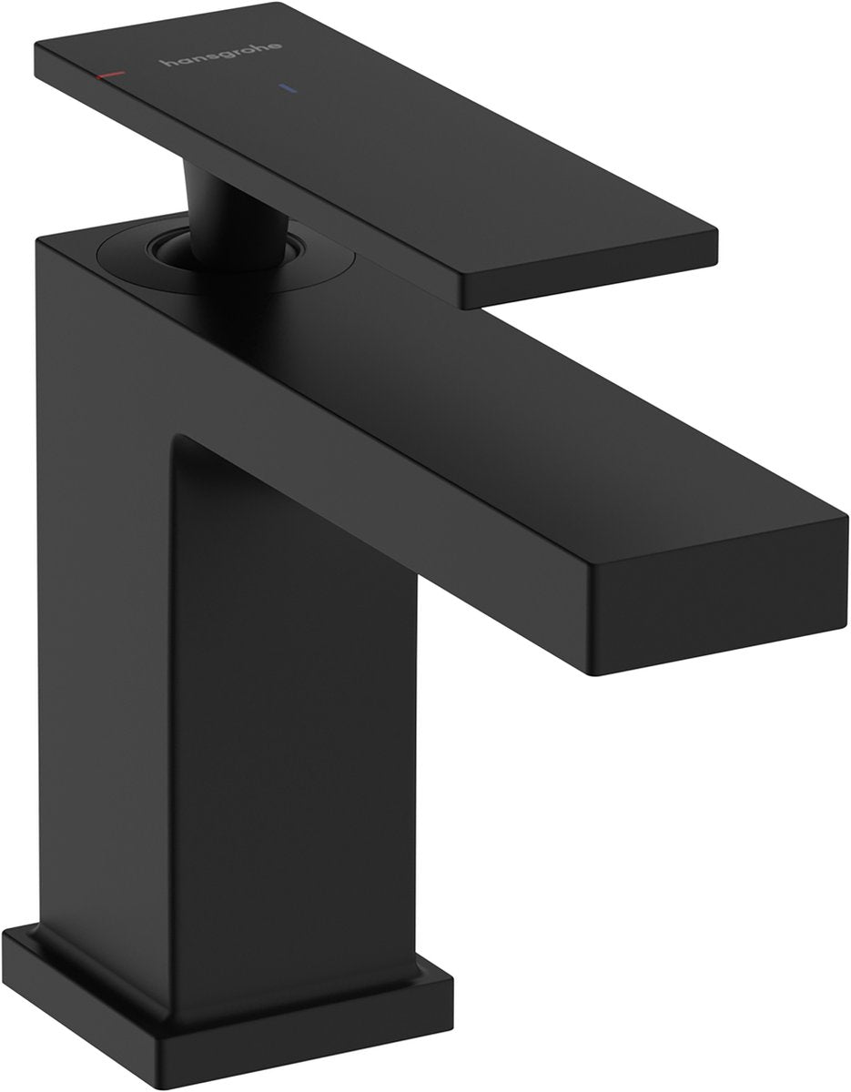 Hansgrohe tecturis e - rubinetto lavabo - funzionamento monocomando - cool start risparmio energetico - senza scarico - misura 80mm - nero opaco