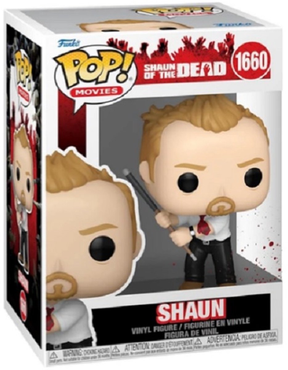 Funko shaun of the dead shaun (¡posible edición de persecución!) Figura de vinilo 1660 pop. estándar unisex