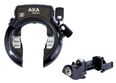 Axa Defender slot met accu slot achterdrager zwart