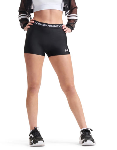 Pantaloni sportivi da donna Under Armour Heatgear Shorty-BLK - Ultimate Black - White