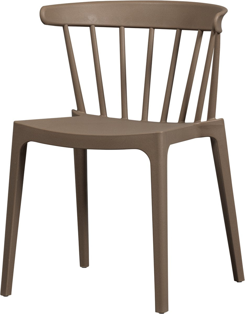 Woood bliss eetkamerstoel tuinstoel - plant fiber - bruin - 75x52x53