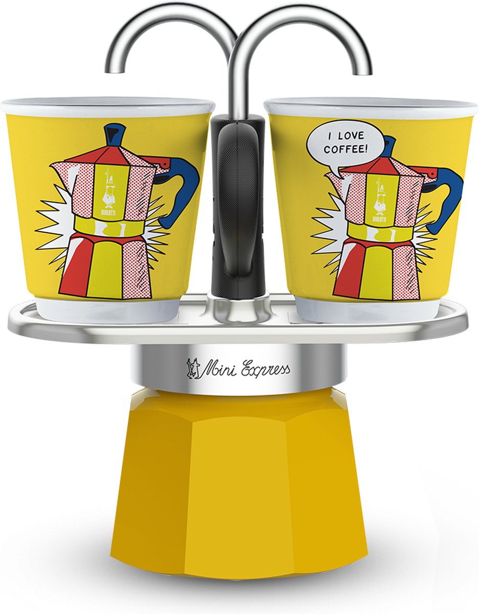 Bialetti mini jarra express con 2 tazas - 2 tazas