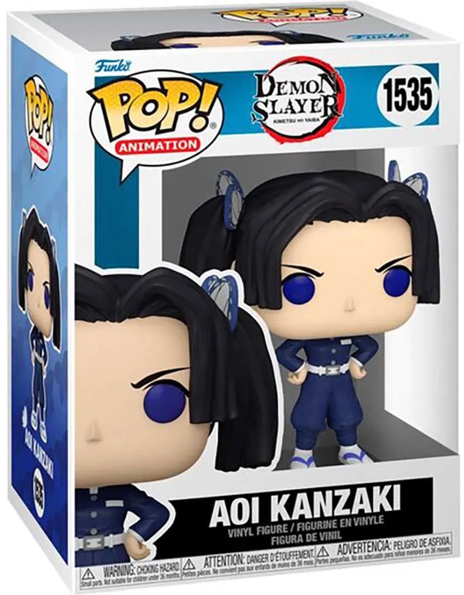 Funko demon slayer aoi kanzaki (¡edición Chase disponible!) Figura de vinilo 1535 pop! multicolor