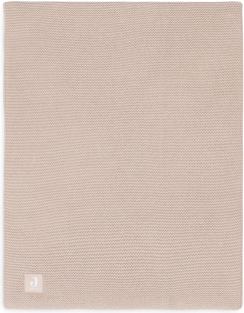 Jollein - coperta per lettino 75x100 cm - coperta per lettino, coperta per lettino, coperta per bambini - maglia basic - maglia basic - rosa selvaggio