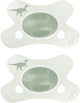 Chupete natural Difrax - 0 a 6 meses - dinosaurio - estampado dinosaurio verde - 2 piezas