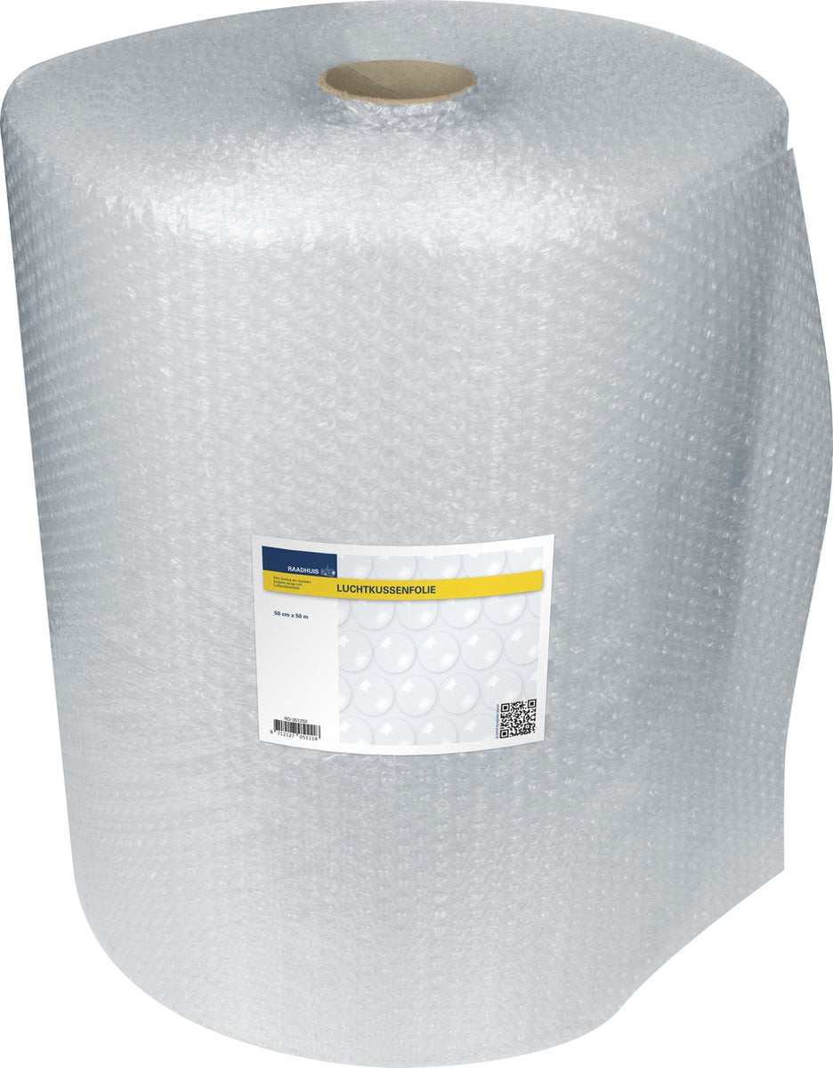 Raadhuis luchtkussenfolie - 50cm x 50m - noppenfolie - op rol - rd-351250