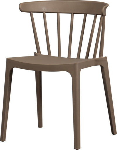 Woood Bliss sedia da pranzo sedia da giardino - fibra vegetale - marrone - 75x52x53