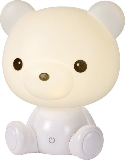 Lucide dodo bear - lampada da tavolo cameretta bambini - led 3 stepdim - 1x3w 4000k - bianco