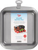 Tala everyday – vierkante bakvorm – 20 x 20 cm – carbonstaal – met antiaanbaklaag – brede handgrepen stapelbaar – voor brownies, cake lasagne - buitenmaat 25 x 25 cm
