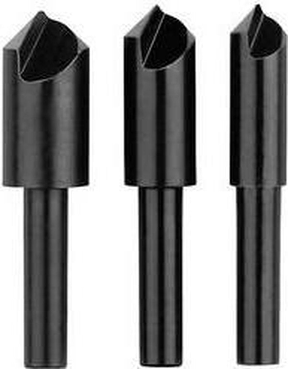 Bosch accessories 3-piece conical countersink drill set with 1 drilling plate - 2609255124