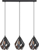 Eglo carlton 1 hanglamp - e27 - 80,5 cm - zwart koper