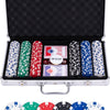 Poker set in silver case - 300 chips