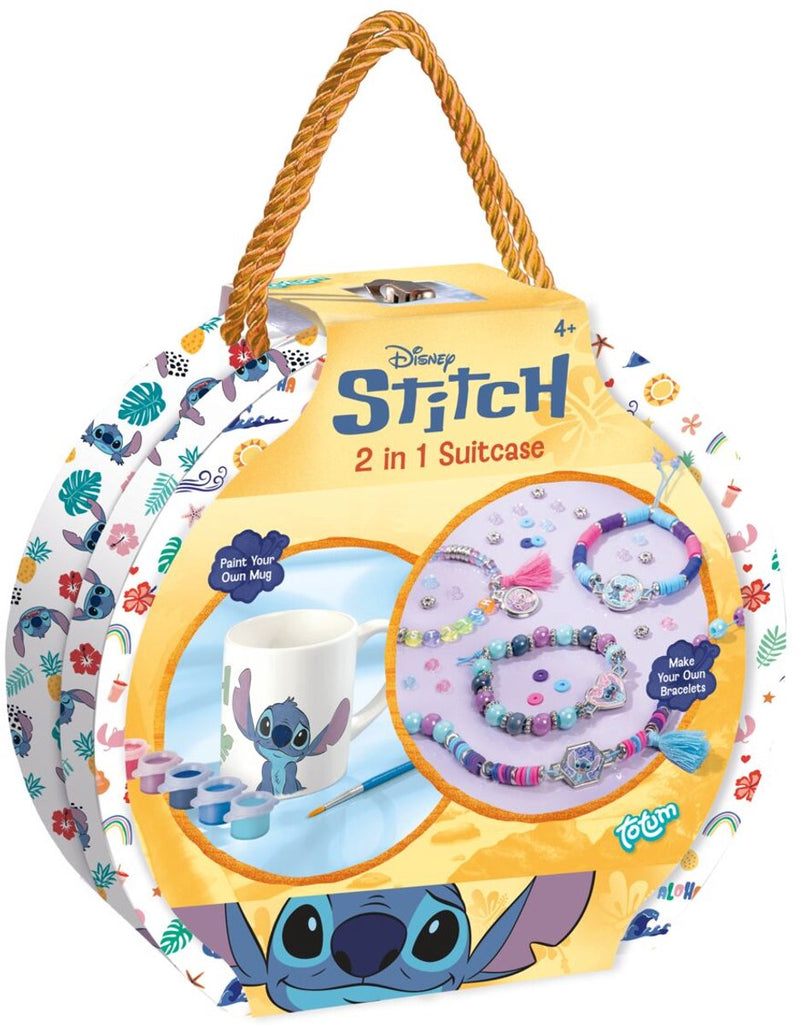 Totum Disney maleta para manualidades, hacer pulseras y pintar una taza - consejo de regalo para manualidades a partir de 4 años - juguetes creativos para niños y niñas a partir de 4 años