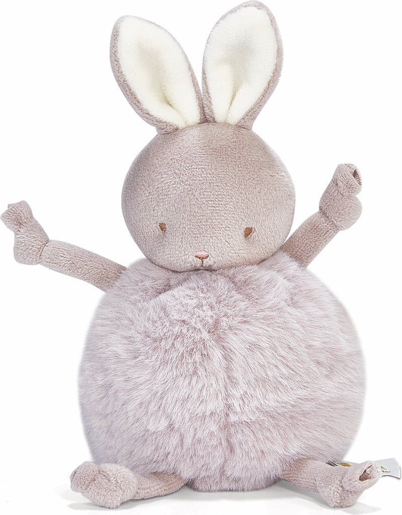 Bunnies by the bay conejo roly-poly - peluche - peluche para niños - detalles bordados - 13 cm - lila