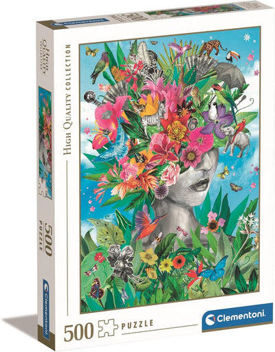Clementoni Jigsaw Puzzle testa nella giungla, 500st.