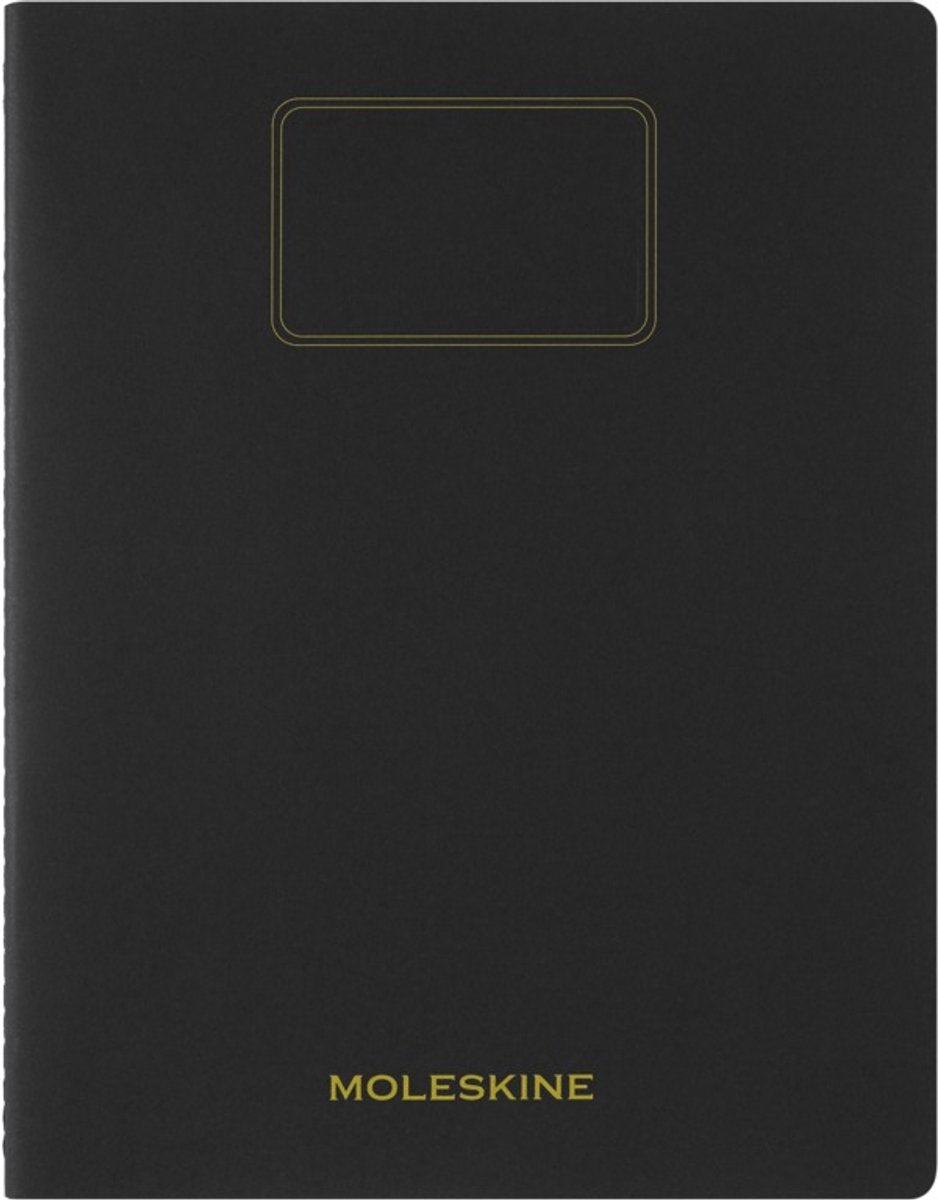 Moleskine schrift student xxl - zachte kraft - blanco - zwart