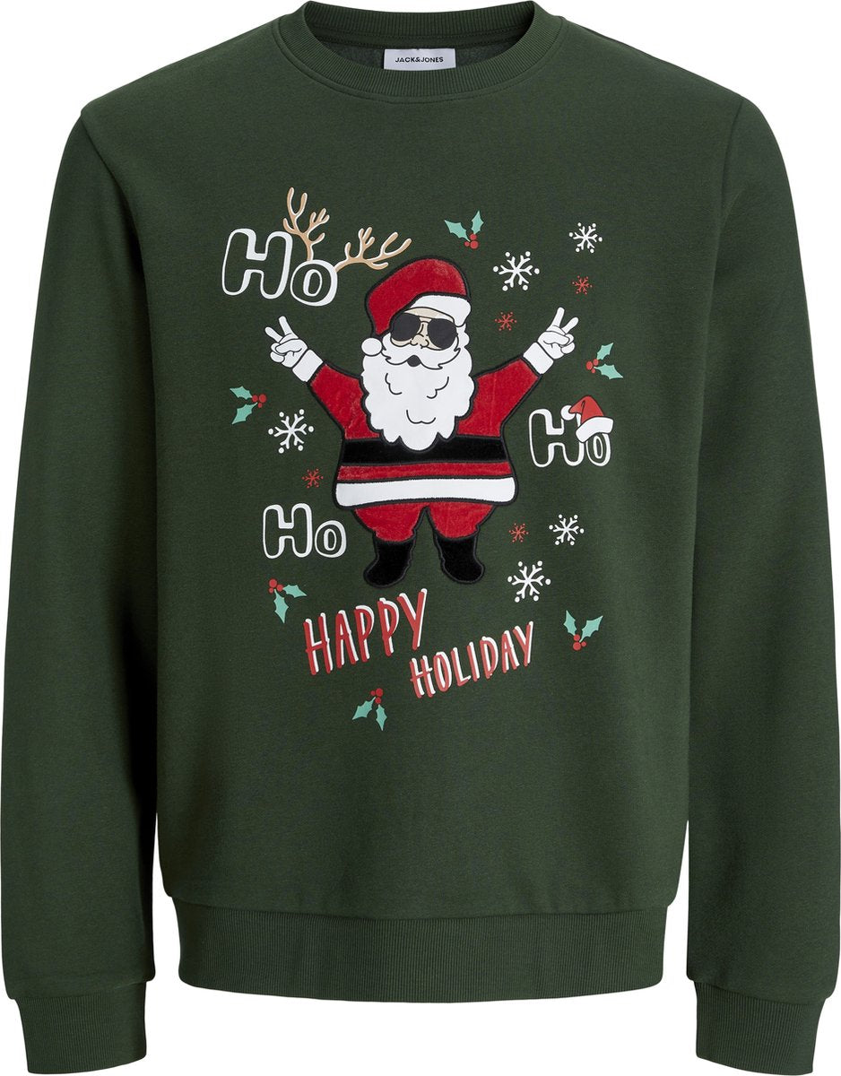 Jack jones jack jones - jjchristmas sweat crew neck xmas - heren - sweaters