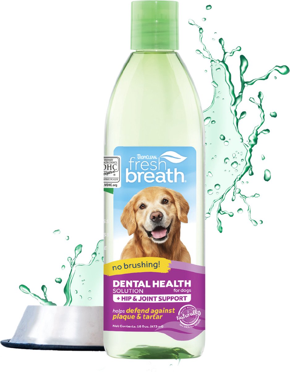 Tropiclean alito fresco - pulizia dentale del cane - collutorio per cani - 473 ml