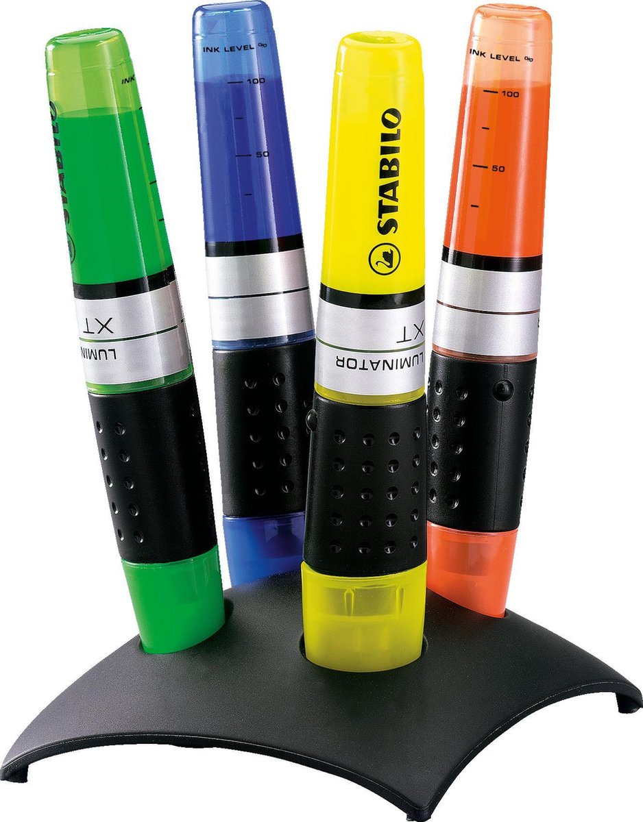 Pennarello Abi per testo stlo luminator xt 2-5mm confezione da 4 pezzi assortiti punta smussata