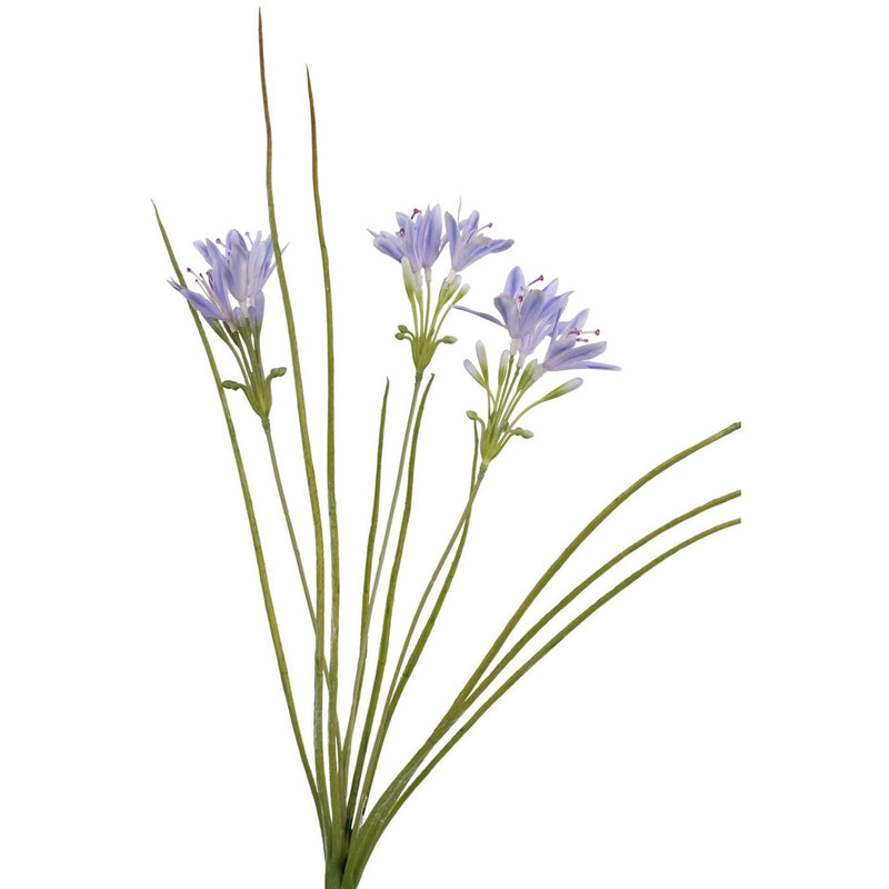 Colección Roberts césped artificial con flores azul 75cm