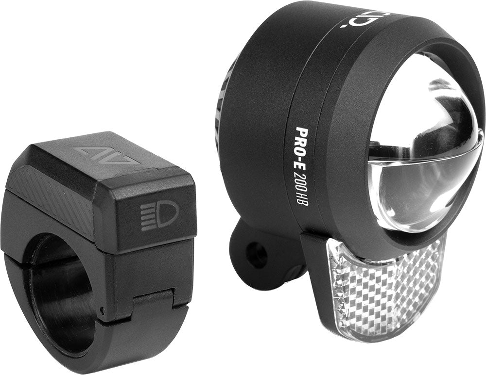 Luce anteriore per bici elettrica Acid pro-e 200 abbagliante x-connect