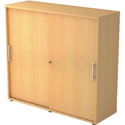 Armario con puertas correderas Bach hammerer 1753s re melamina 120x40x110cm haya
