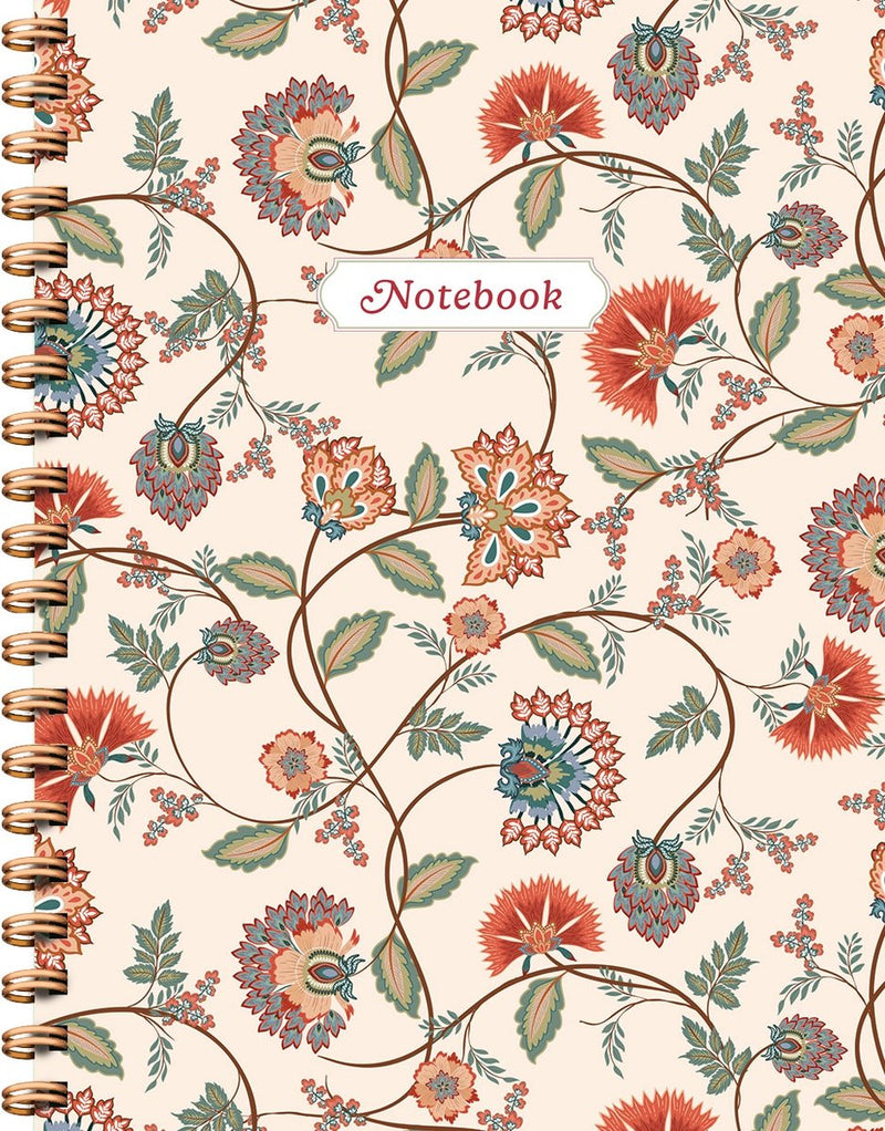 Vintage florals spiraalboek groot (lijnen) vintage florals notebook carnet à spirale (ligné)