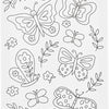 Creativ company schildercanvas met print vlinders - 24x30cm