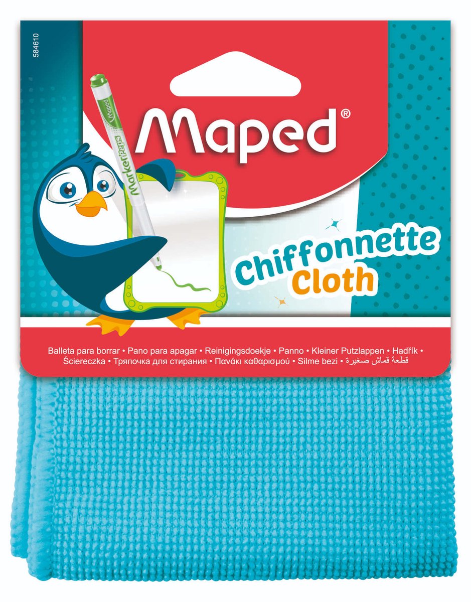 Quantore strofinaccio microfibra mappata 20x20cm blu