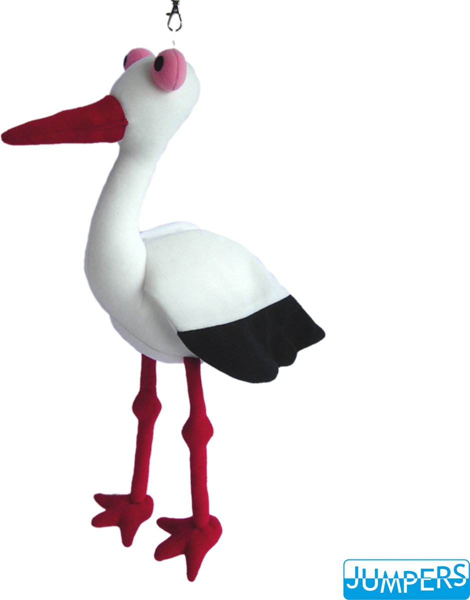 Jumpers wiebeldier aan veer - ooievaar
