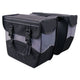 Borsa della Groenlandia doppia in bianco e nero. Dimensioni 35x31x14cm. Contenuto totale 34L