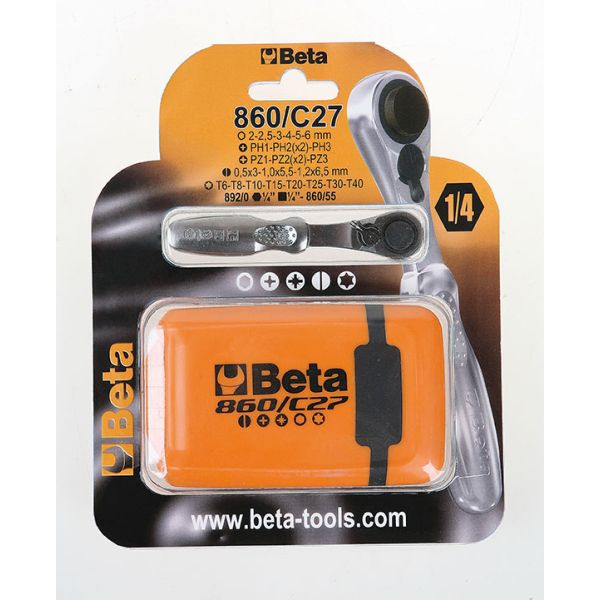 Strumenti chiave di beta rate 860 C27 con bitset a vite 27 in scatola