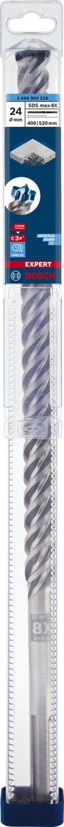 Bosch accesorios experto taladro percutor sds max-8x 24 x 400 x 520 mm - 1 pieza(s) - 2608900239